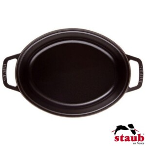 Caçarola Oval 17cm Cinza Grafite Staub La Cocotte de Ferro Fundido