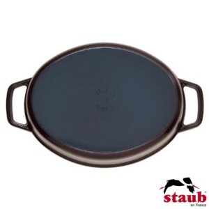 Caçarola Oval 17cm Cinza Grafite Staub La Cocotte de Ferro Fundido