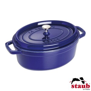 Caçarola Oval 23cm Azul Marinho Staub La Cocotte de Ferro Fundido