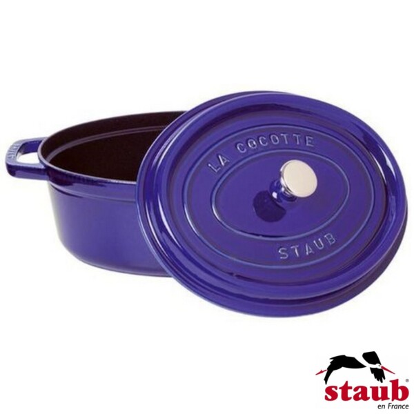 Caçarola Oval 23cm Azul Marinho Staub La Cocotte de Ferro Fundido