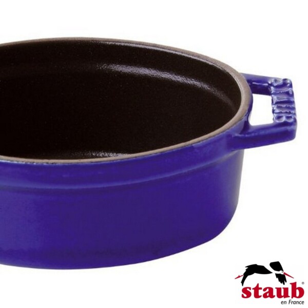 Caçarola Oval 23cm Azul Marinho Staub La Cocotte de Ferro Fundido