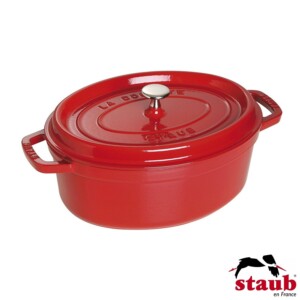 Caçarola Oval 23cm Cereja Staub La Cocotte de Ferro Fundido