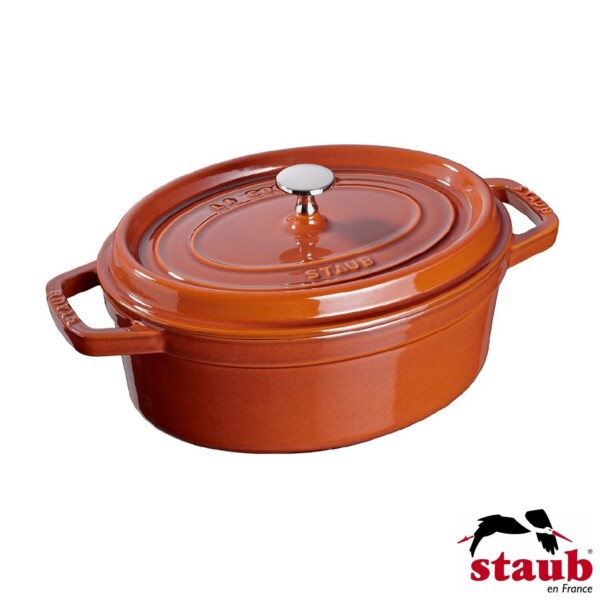 Caçarola Oval 29cm Canela Staub La Cocotte de Ferro Fundido