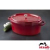 Caçarola Oval 29cm Cereja Staub La Cocotte de Ferro Fundido