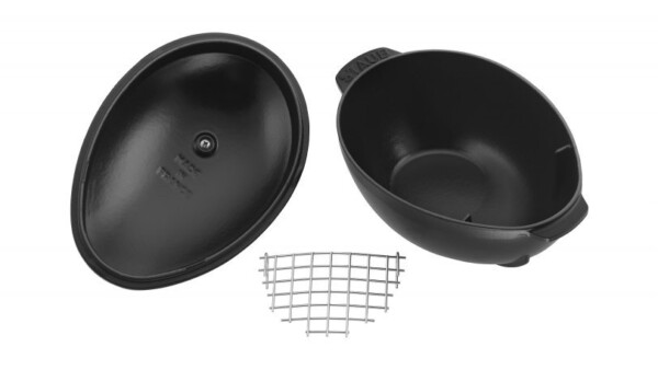 Caçarola para Frutos do Mar Oval 25cm Preta Staub Specialties de Ferro Fundido