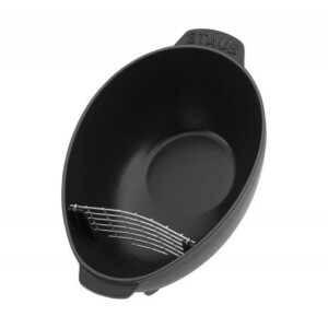 Caçarola para Frutos do Mar Oval 25cm Preta Staub Specialties de Ferro Fundido