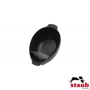 Caçarola para Frutos do Mar Oval 25cm Preta Staub Specialties de Ferro Fundido