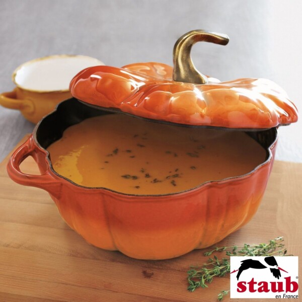 Caçarola Pumpkin 25cm Laranja Staub Specialties de Ferro Fundido