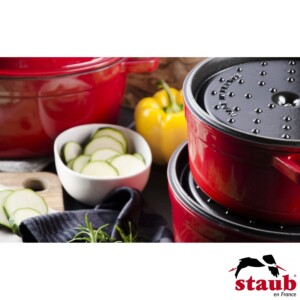 Caçarola Redonda 20cm Cereja Staub La Cocotte de Ferro Fundido