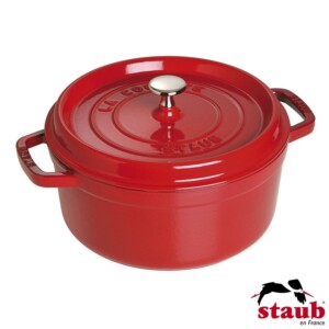 Caçarola Redonda 20cm Cereja Staub La Cocotte de Ferro Fundido