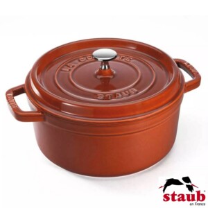 Caçarola Redonda 24cm Canela Staub La Cocotte de Ferro Fundido