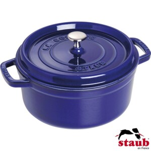 Caçarola Redonda 26cm Azul Marinho Staub La Cocotte de Ferro Fundido