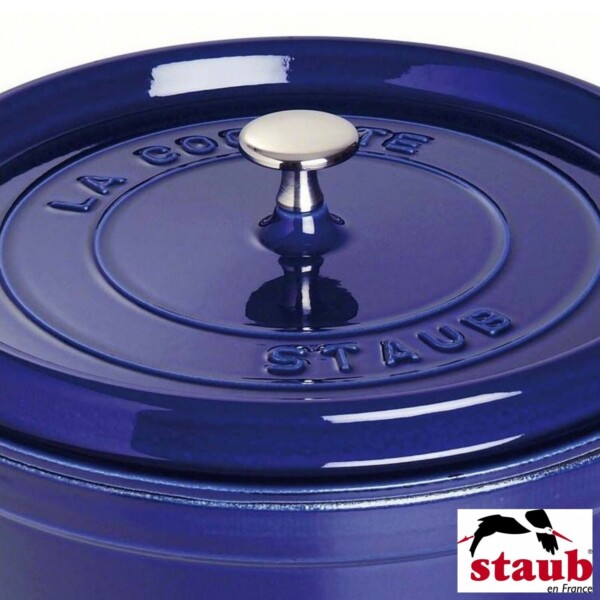 Caçarola Redonda 30cm Azul Marinho Staub La Cocotte de Ferro Fundido