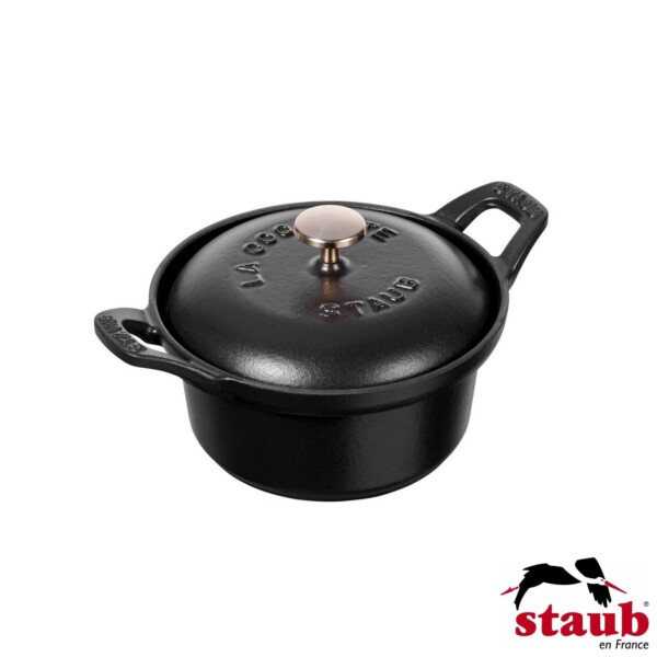 Caçarola Redonda 12cm Preta Staub La Coquette de Ferro Fundido