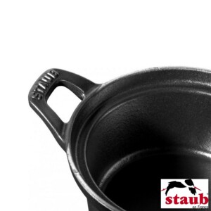 Caçarola Redonda 12cm Preta Staub La Coquette de Ferro Fundido