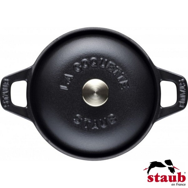 Caçarola Redonda 12cm Preta Staub La Coquette de Ferro Fundido