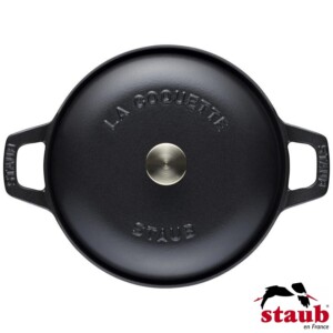 Caçarola Redonda 20cm Preta Staub La Coquette de Ferro Fundido