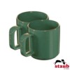 Cj. 2 Canecas Staub Ceramic 200ml Verde Basil