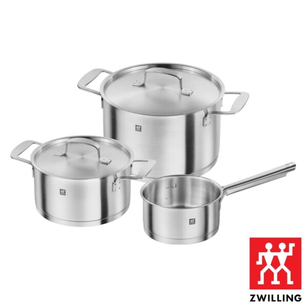 Cj. 3 Panelas de Aço Inox Zwilling Base