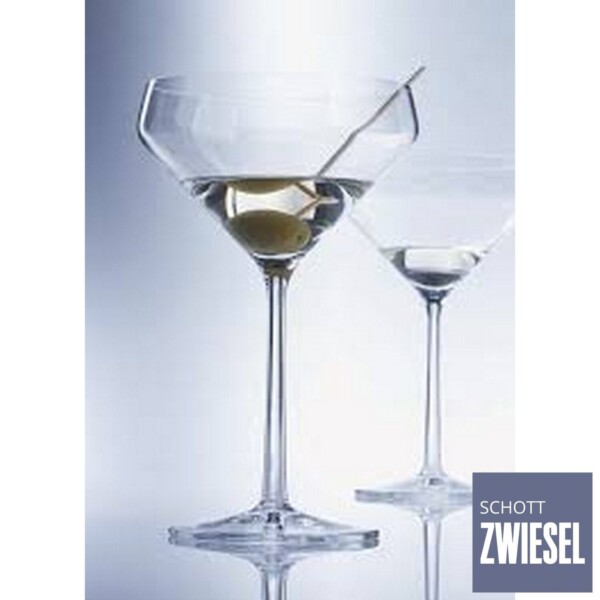 Cj. 6 Taças para Martini 226ml Schott Zwiesel Basic Bar Selection de Cristal