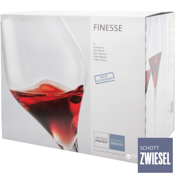 Cj. 6 Taças para Vinho Tinto Schott Zwiesel Finesse 437ml de Cristal