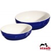 Cj. Multi Bowl Oval 2 Peças 23 e 27cm Staub Ceramic Azul Marinho