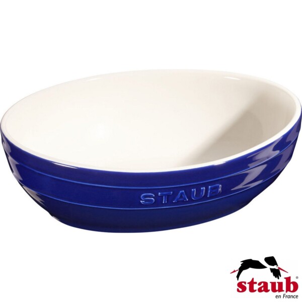 Cj. Multi Bowl Oval 2 Peças 23 e 27cm Staub Ceramic Azul Marinho