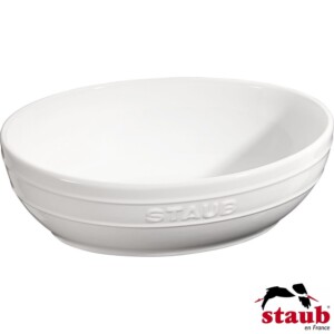 Cj. Multi Bowl Oval 2 Peças 23 e 27cm Staub Ceramic Branca