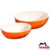 Cj. Multi Bowl Oval 2 Peças 23 e 27cm Staub Ceramic Laranja