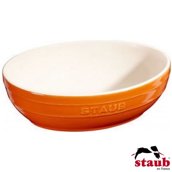 Cj. Multi Bowl Oval 2 Peças 23 e 27cm Staub Ceramic Laranja