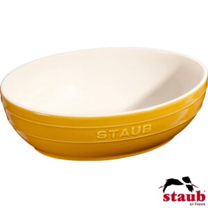 Cj. Multi Bowl Oval 2 Peças 23 e 27cm Staub Ceramic Mostarda