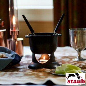 Cj. Mini Fondue Staub Specialties 12cm Preto de Ferro Fundido