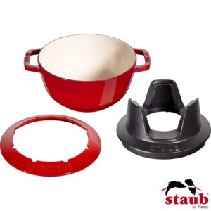 Cj. para Fondue Staub Specialties 18cm Cereja de Ferro Fundido