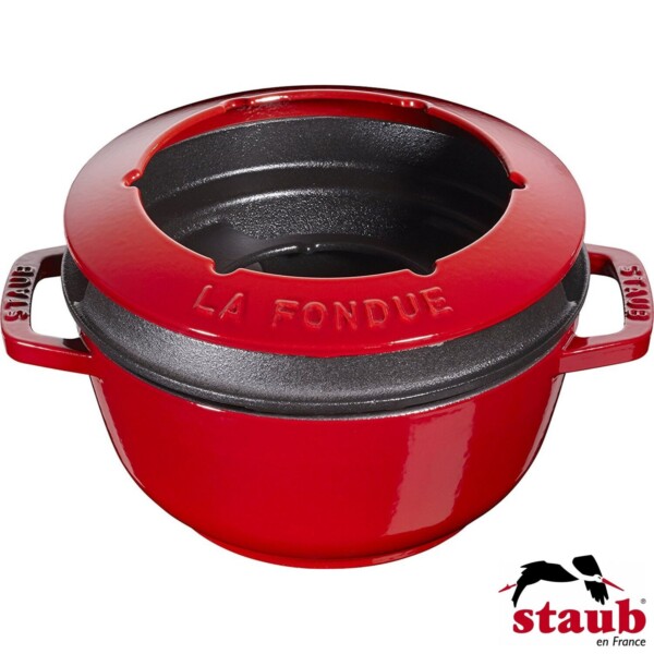 Cj. para Fondue Staub Specialties 18cm Cereja de Ferro Fundido