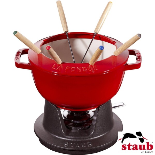 Cj. para Fondue Staub Specialties 20cm Cereja de Ferro Fundido