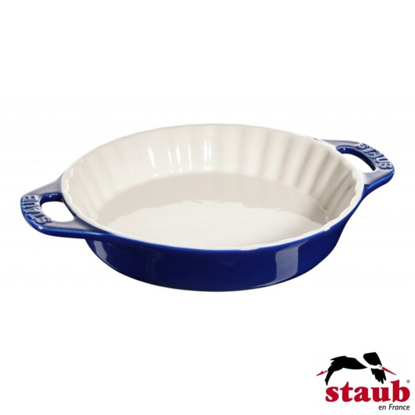 Fôrma para Torta 24cm Azul Marinho Staub Ceramic