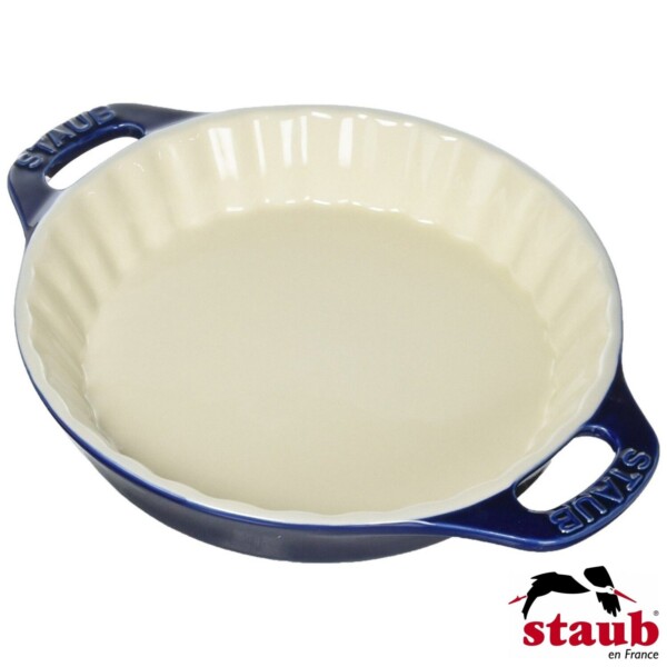 Fôrma para Torta 24cm Azul Marinho Staub Ceramic