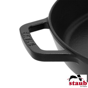 Frigideira com Alças 34cm Preta Staub Grill Pans de Ferro Fundido