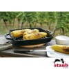 Grelha Quadrada 28cm com Alças Preta Staub Grill Pans de Ferro Fundido