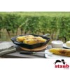 Grelha Quadrada com Cabo 26cm Preta Staub Grill Pans de Ferro Fundido