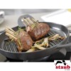 Grelha Redonda 30cm com Alças Cinza Grafite Staub Grill Pans de Ferro Fundido