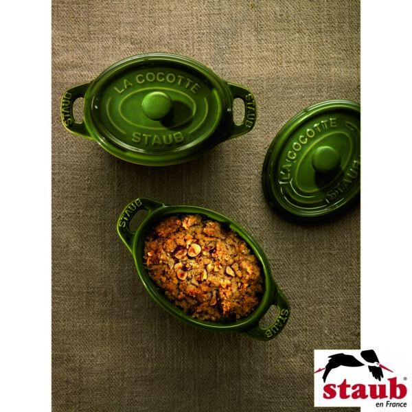 Mini Caçarola Oval 11cm Verde Basil Staub Ceramic