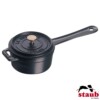 Mini Caçarola Redonda 10cm Preta Staub Minis de Ferro Fundido