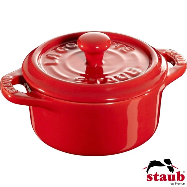 Mini Caçarola Redonda 10cm Cereja Staub Ceramic
