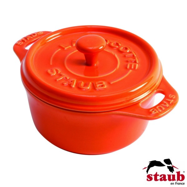 Mini Caçarola Redonda 10cm Laranja Staub Ceramic