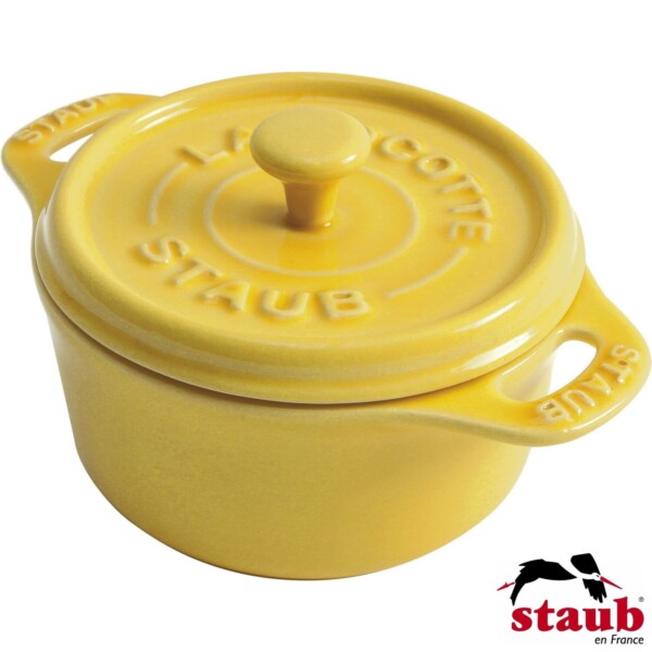 Mini Caçarola Redonda 10cm Limão Staub Ceramic