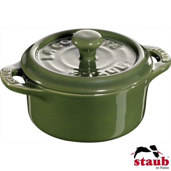 Mini Caçarola Redonda 10cm Verde Basil Staub Ceramic