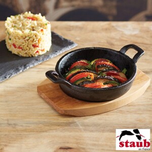 Mini Travessa Redonda 12cm Staub Minis de Ferro Fundido Preta