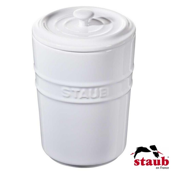 Porta Mantimento Staub Ceramic 1000ml Branca