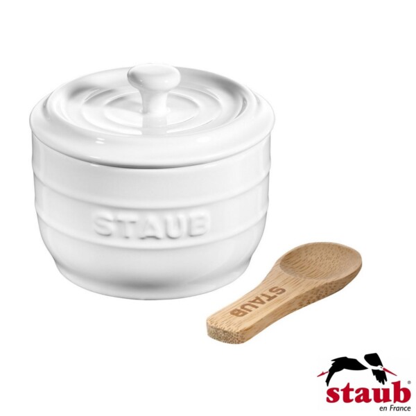 Porta Sal Staub Ceramic 250ml Branca